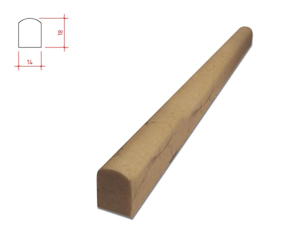 Botticino Pencil - 18mm Honed 