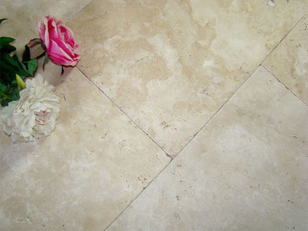 Cappuccino Travertine Tiles - Tumbled & Unfilled