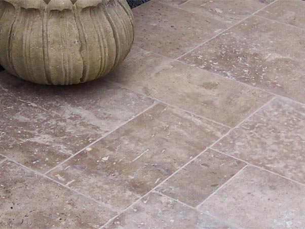 Dolomite Travertine Paving - Tumbled