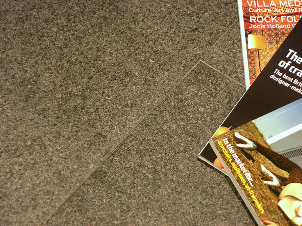 Flamed & Brushed Black Granite