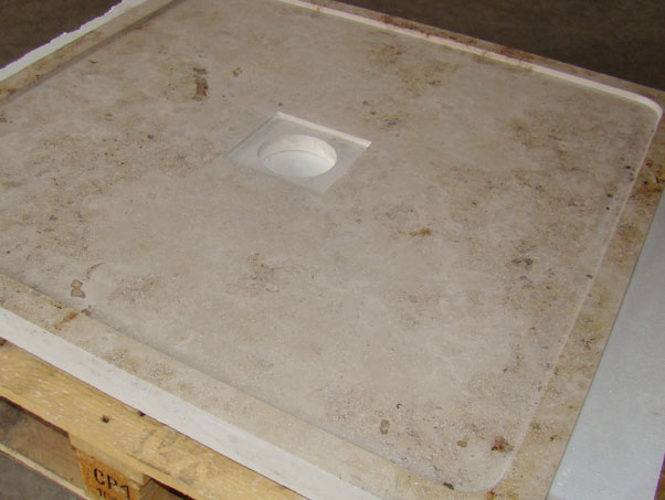 Jura Beige Limestone Shower Tray - 900x900x50mm