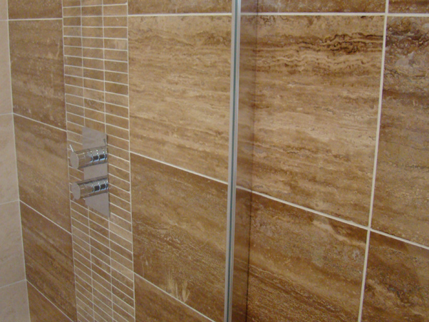 Noce Vein Cut Travertine Tiles - Filled & Polished