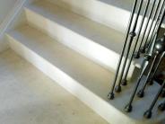 Pearl Limestone Staircase - Honed Finish