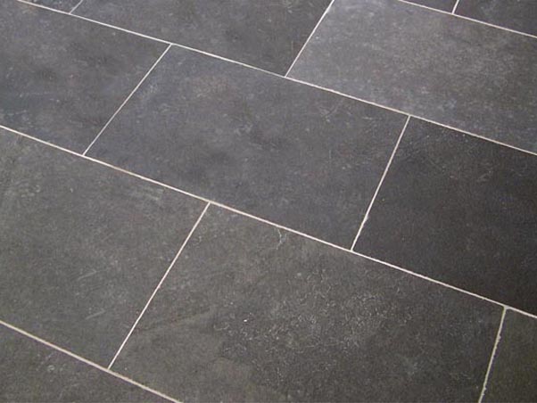 Ebony Black Slate Flooring - Riven