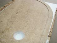 Natural Stone Shower Tray With Quadrant