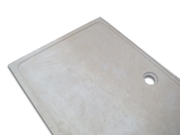 White Moleanos Limestone Shower Tray