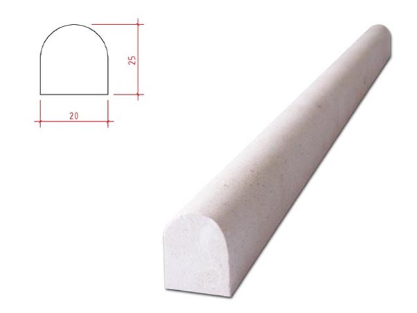 White Moleanos Limestone Pencil 25mm