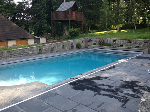 Black Slate Pool Copings - External Use