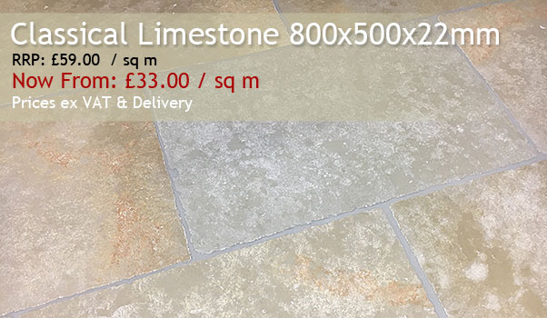 Classical Limestone 800x500x22mm
