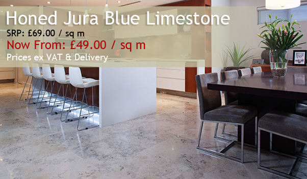 Honed Jura Blue Limestone